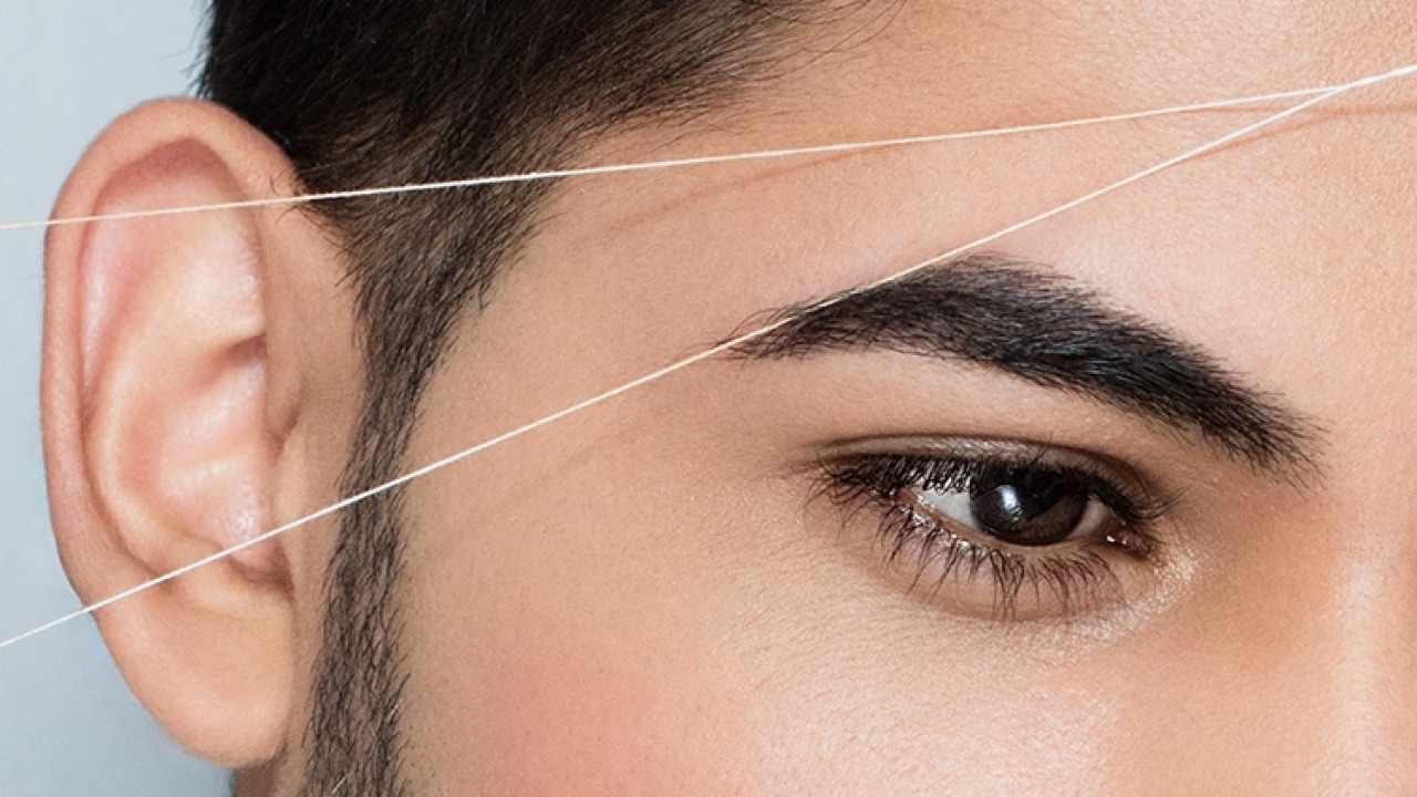 men's eyebrow threading