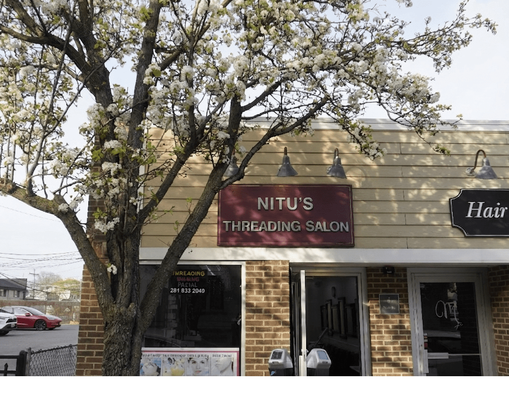 Nitu's Threading Salon storefront in Rutherford NJ